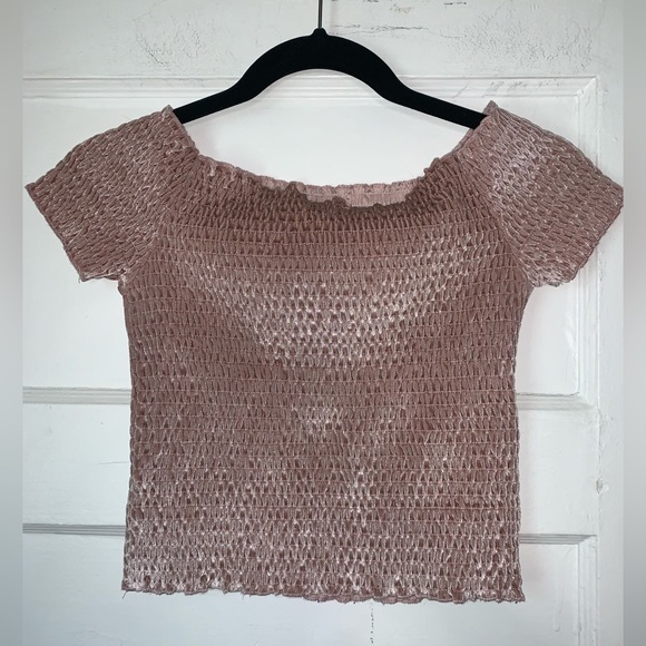 Urban outfitters light before dark rose gold cropped top‎ size medium - Picture 6 of 9
